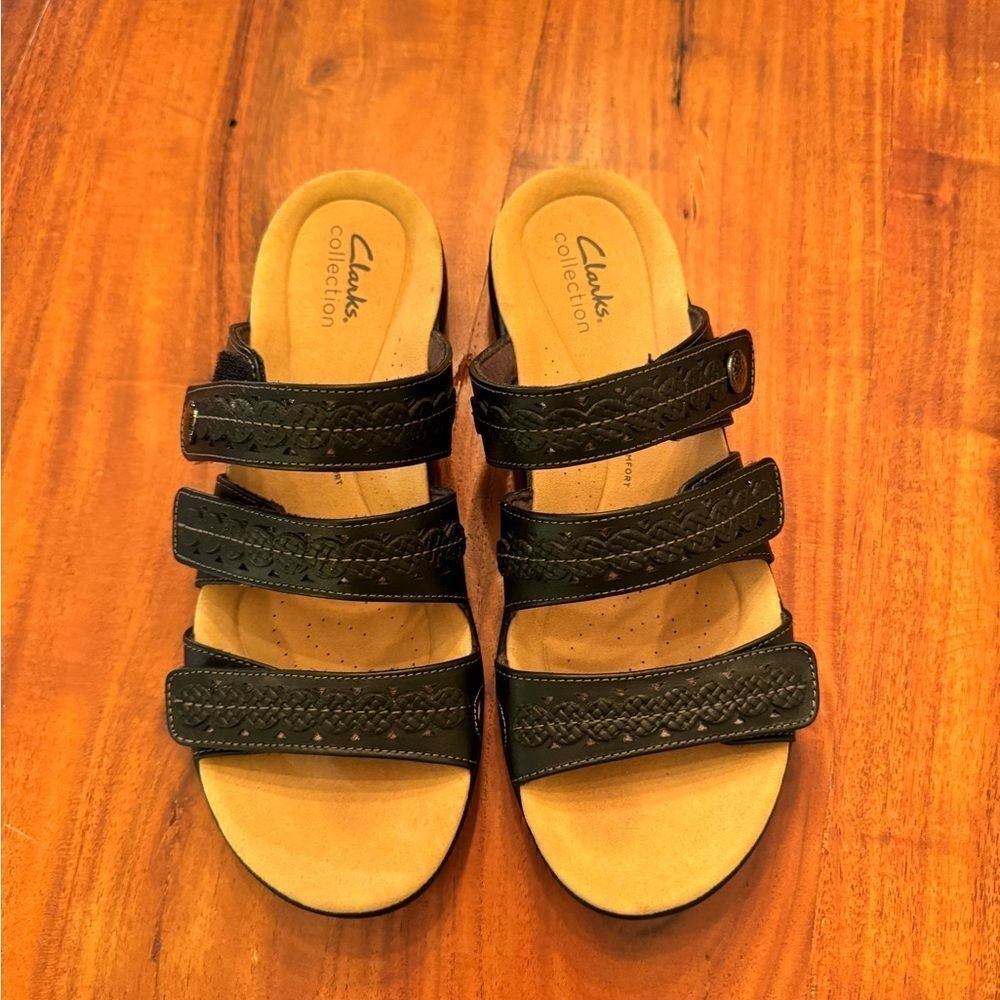 Clarks Lauriann Cove Black sz 8 - Picture 4 of 8